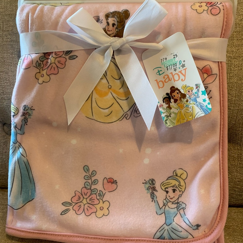 Disney Princess Floral Baby Blanket